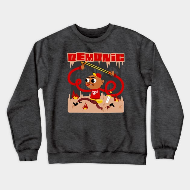 Demonic Crewneck Sweatshirt by MarkoStrok